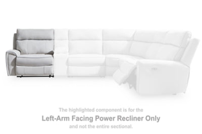 Social Pointe Reclining Sectional with Storage Consoles - Furniture World