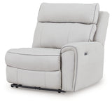 Social Pointe Reclining Sectional with Storage Consoles - Furniture World