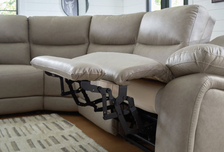 Narwhal Place Reclining Sectional with Storage Console - Furniture World