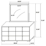 Marceline Dresser with Mirror