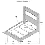 Tisdall Wingback Bed with Flame Visualizer