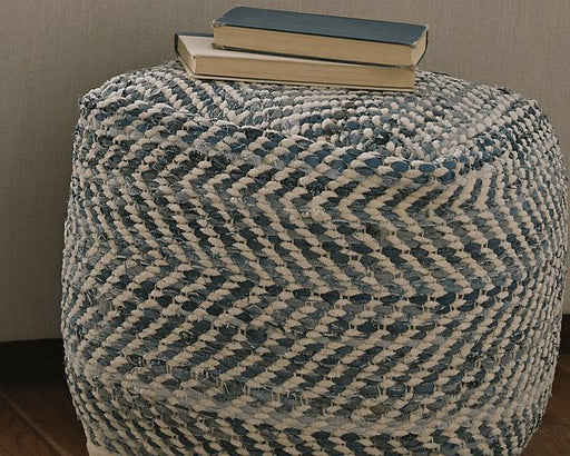 Chevron Pouf - Furniture World