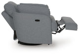 Alainmont Next-Gen Nuvella Swivel Power Recliner