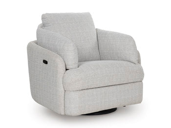 Alainmont Next-Gen Nuvella Swivel Power Recliner - Furniture World