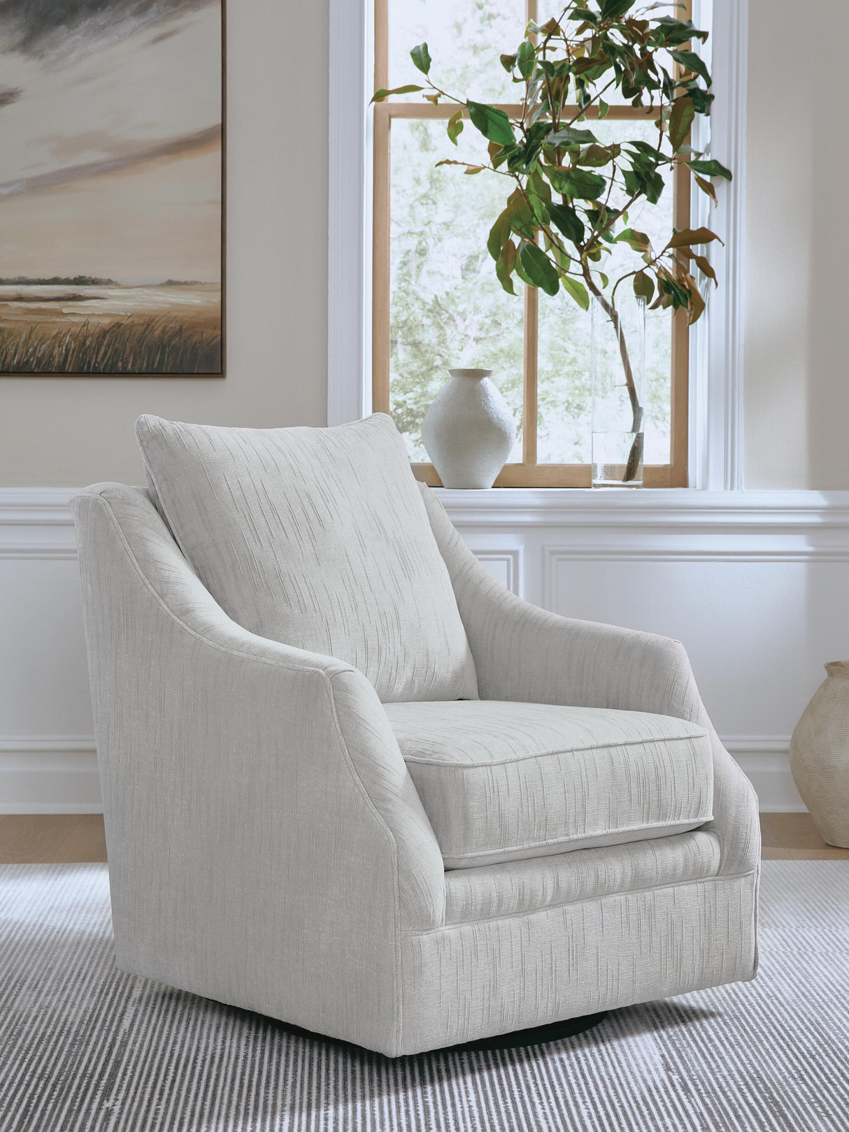 Gubbins Swivel Accent Chair - Furniture World