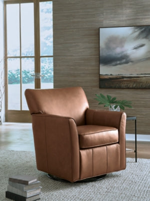 Braydunn Swivel Glider Accent Chair - Furniture World