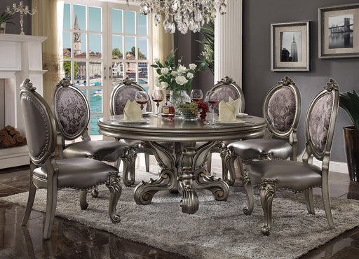 Versailles Antique Platinum Dining Table - Furniture World