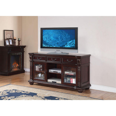 Acme Anondale TV Stand in Cherry 10321 - Furniture World