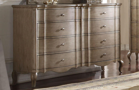 Acme Chelmsford Drawer Dresser in Antique Taupe 26055 - Furniture World