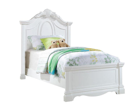 Acme Estrella Youth Full Panel Bed in White 30235F - Furniture World