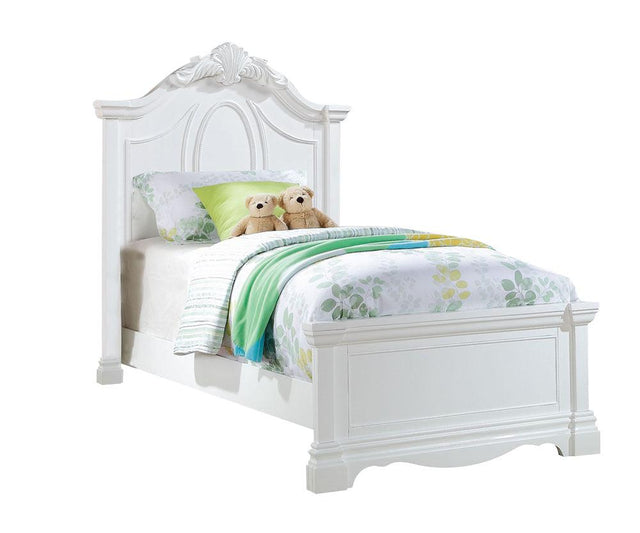 Acme Estrella Youth Full Panel Bed in White 30235F - Furniture World