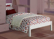Acme Freya Twin Bed in White 37152 - Furniture World
