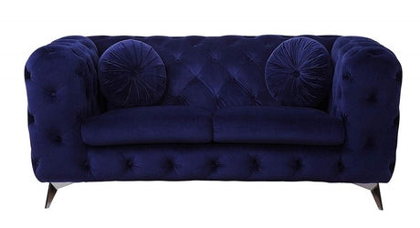 Acme Furniture Atronia Loveseat in Blue 54901 - Furniture World