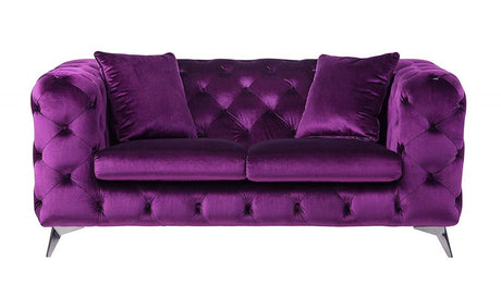 Acme Furniture Atronia Loveseat in Purple 54906 - Furniture World