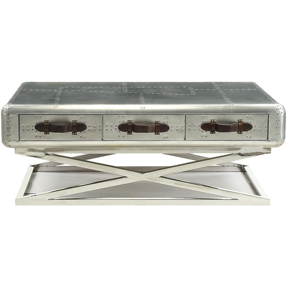 Acme Furniture Brancaster Coffee Table in Aluminum 83555 - Furniture World