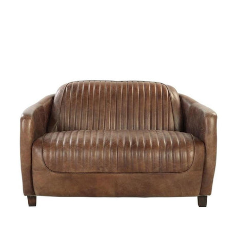 Acme Furniture Brancaster Loveseat in Retro Brown 53546 - Furniture World