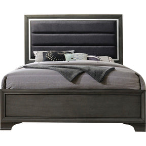 Acme Furniture Carine II King Panel Bed in Gray 26257EK - Furniture World