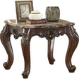 Acme Furniture Devayne End Table in Marble/Dark Walnut 81687 - Furniture World