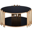 Acme Furniture Tanquin Coffee Table in Gold/Black 84490 - Furniture World