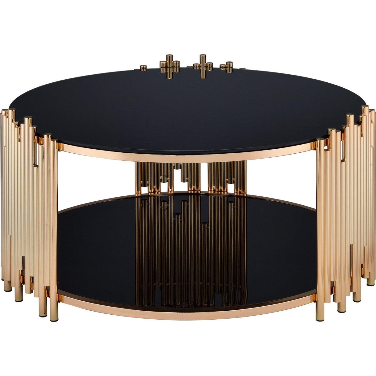 Acme Furniture Tanquin Coffee Table in Gold/Black 84490 - Furniture World