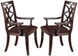 Acme Keenan Dining Arm Chairs (Set of 2) in Dark Walnut 60258 - Furniture World