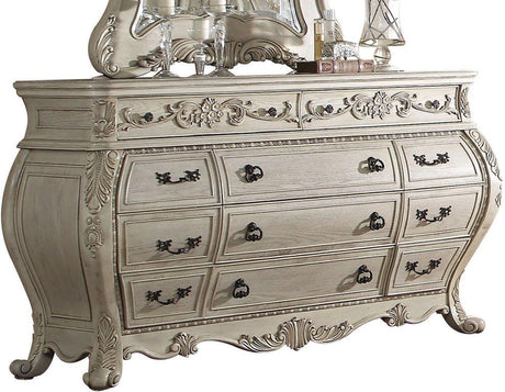 Acme Ragenardus Dresser in Antique White 27015 - Furniture World