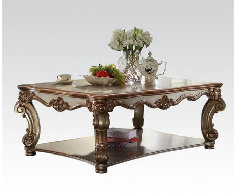 Acme Vendome Coffee Table in Gold Patina 83000 - Furniture World