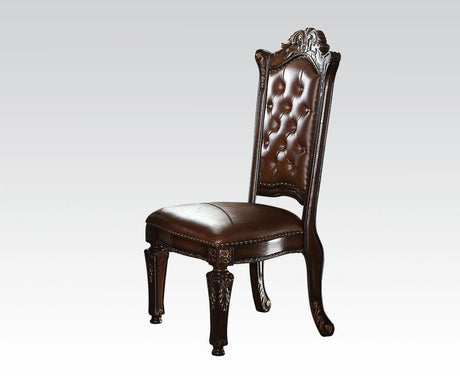 Acme Vendome Dining Side Chair with Leather-Like Uphostery (Set of 2) 62004 - Furniture World