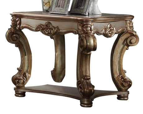 Acme Vendome End Table in Gold Patina 83121 - Furniture World