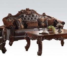 Acme Vendome Sofa in Cherry 53130 - Furniture World