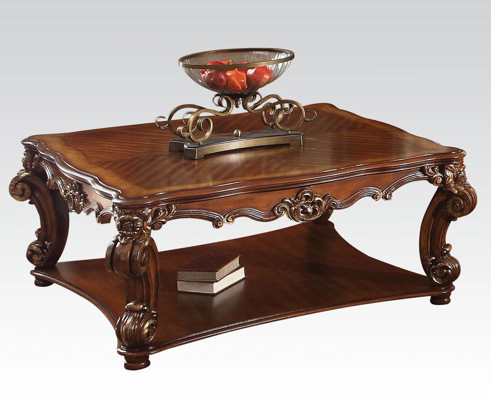 Acme Vendome Square Coffee Table in Cherry 82002 - Furniture World