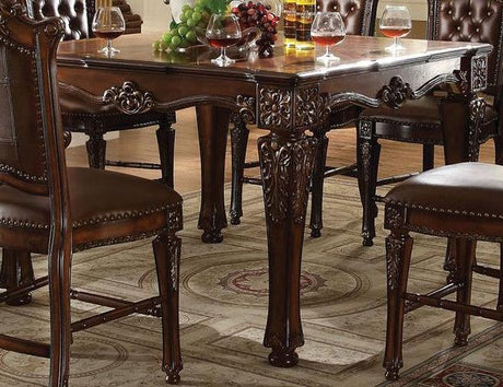 Acme Vendome Square Counter Height Table in Cherry 62025 CLOSEOUT - Furniture World