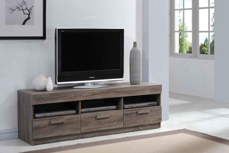 Alvin Rustic Oak TV Stand - Furniture World