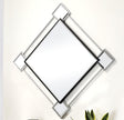 Asbury Mirrored & Chrome Accent Mirror (Wall) - Furniture World