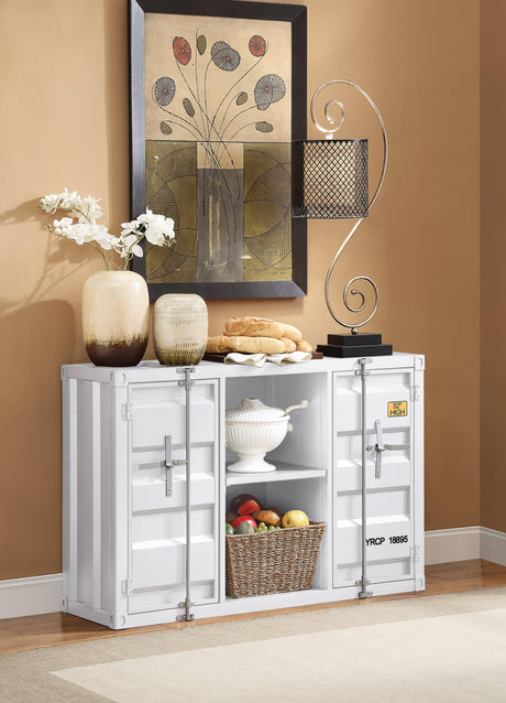 Cargo White Server - Furniture World
