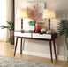 Christa Espresso & White Sofa Table - Furniture World
