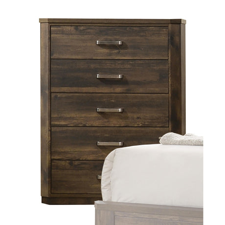 Elettra Rustic Walnut Chest - Furniture World