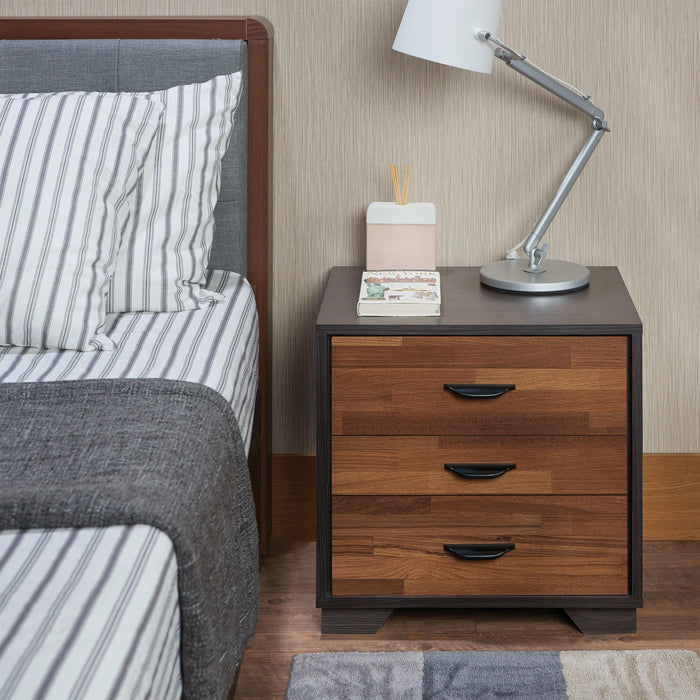 Eloy Walnut & Espresso Accent Table image