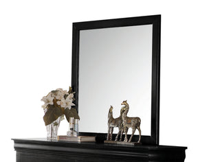 Louis Philippe Black Mirror - Furniture World