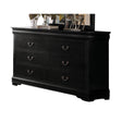 Louis Philippe Black Dresser - Furniture World