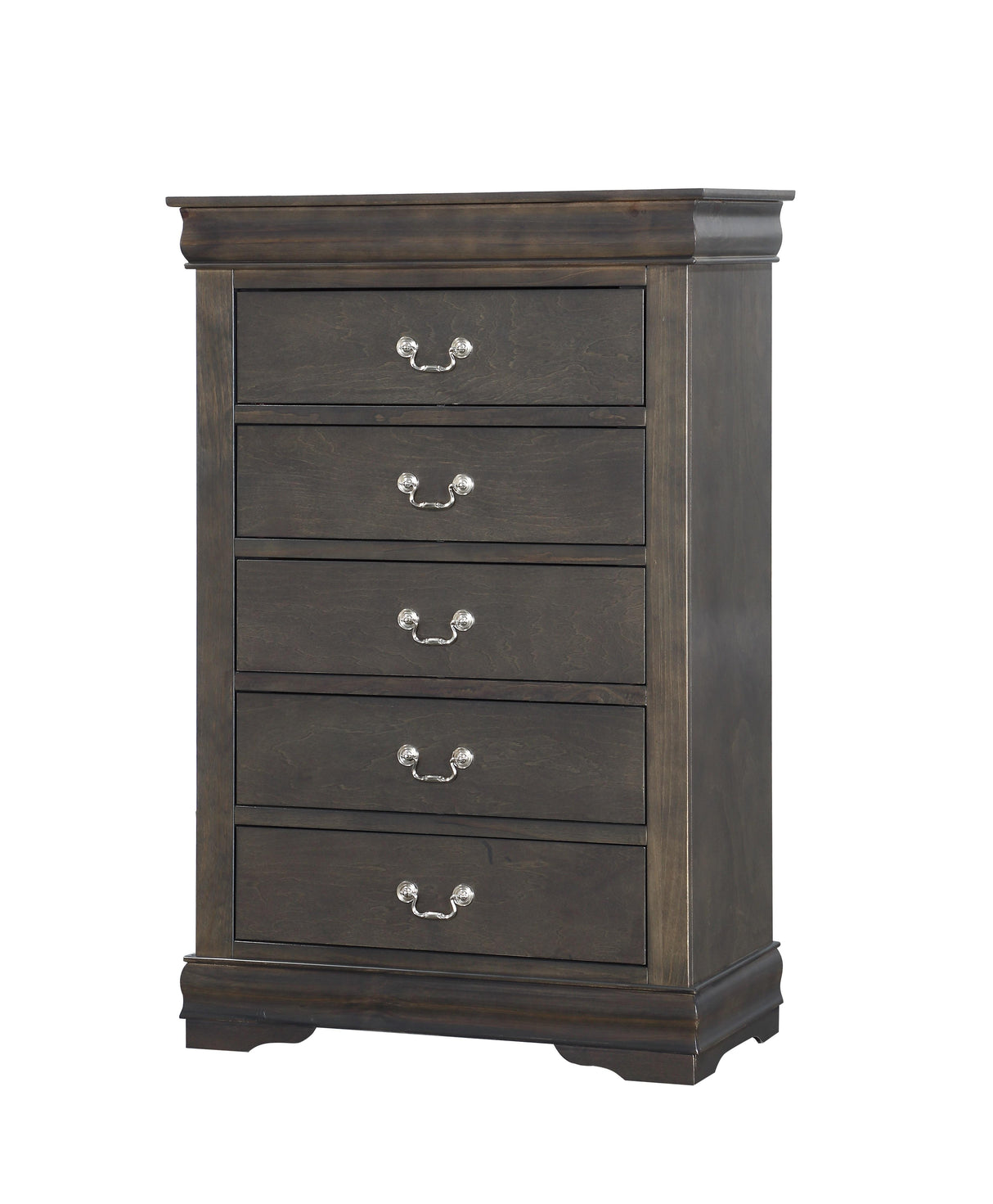 Louis Philippe Dark Gray Chest - Furniture World