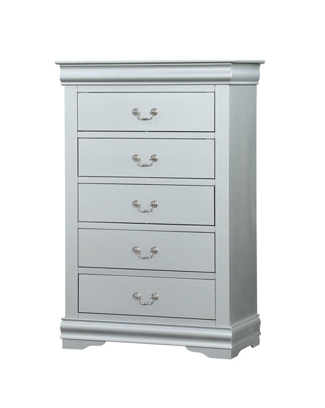 Louis Philippe Platinum Chest - Furniture World