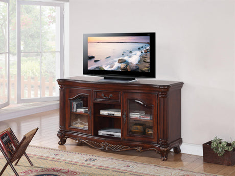 Remington Brown Cherry TV Stand - Furniture World