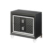 Sawyer Metallic Gray Nightstand - Furniture World