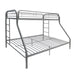 Tritan Silver Bunk Bed (Twin/Full) - Furniture World