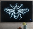 Vedris Smoky Glass & Faux Crystal Wall Art (LED) - Furniture World
