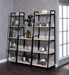 Wendral Natural & Black Bookshelf (5-Tier, 23"L) - Furniture World
