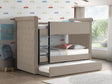 Romana II Beige Fabric Bunk Bed & Trundle (Twin/Twin) - Furniture World