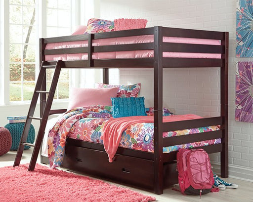 Halanton Youth Bunk Bed with 1 Large Storage Drawer - Furniture World