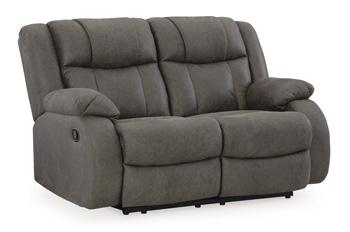 First Base Reclining Loveseat - Furniture World